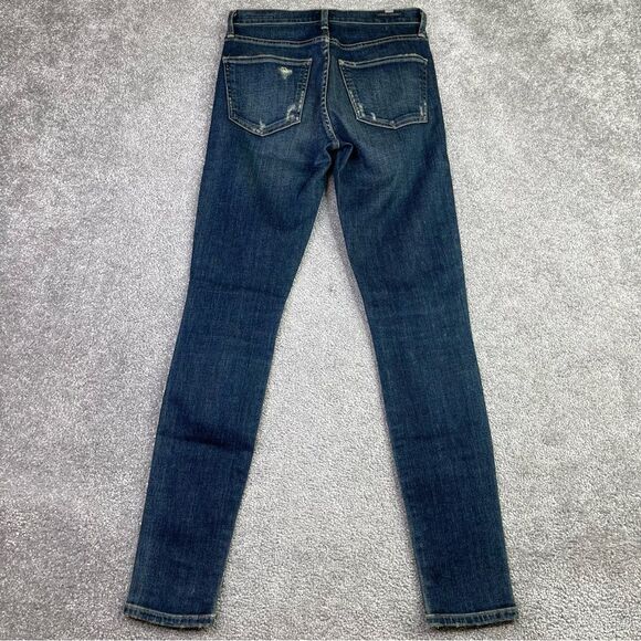 Citizens of Humanity Rocket Jeans Women's 25 Blue Skinny High Rise Dark Denim - Picture 3 of 13